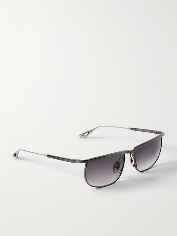 Melville Rectangular-Frame Beta Titanium Sunglasses - FR Melville Rectangular-Frame Beta Titanium Sunglasses - FR