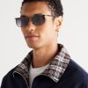 Melville Rectangular-Frame Beta Titanium Sunglasses - OU Melville Rectangular-Frame Beta Titanium Sunglasses - OU