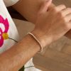 Pilla 18-Karat Gold, Sterling Silver Beaded and Cord Beaded Bracelet - FR Pilla 18-Karat Gold, Sterling Silver Beaded and Cord Beaded Bracelet - FR