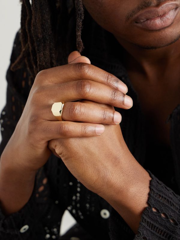 18-Karat Gold Signet Ring - FR