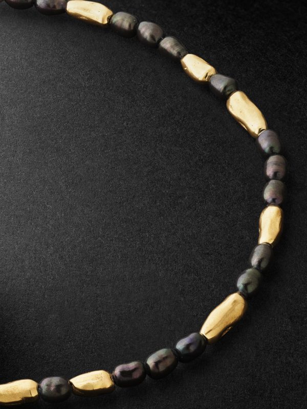 Hokkaido 18-Karat Gold and Black Pearl Bracelet - CU Hokkaido 18-Karat Gold and Black Pearl Bracelet - CU