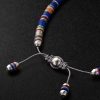 Malli Sterling Silver and Cord Beaded Bracelet - BK Malli Sterling Silver and Cord Beaded Bracelet - BK
