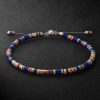 Malli Sterling Silver and Cord Beaded Bracelet Malli Sterling Silver and Cord Beaded Bracelet