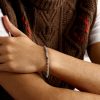 Pilla Sterling Silver Glass Beaded Bracelet - FR Pilla Sterling Silver Glass Beaded Bracelet - FR