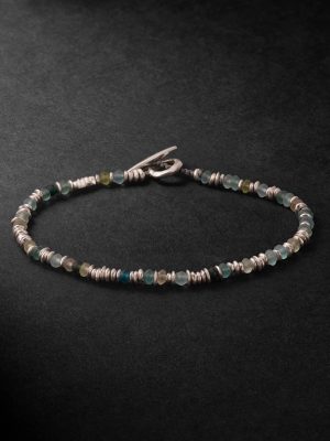 Pilla Sterling Silver Glass Beaded Bracelet