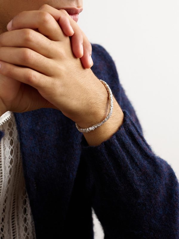 Pilla Sterling Silver and Cord Bracelet - FR