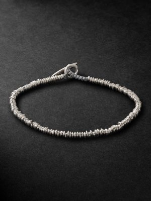 Pilla Sterling Silver and Cord Bracelet