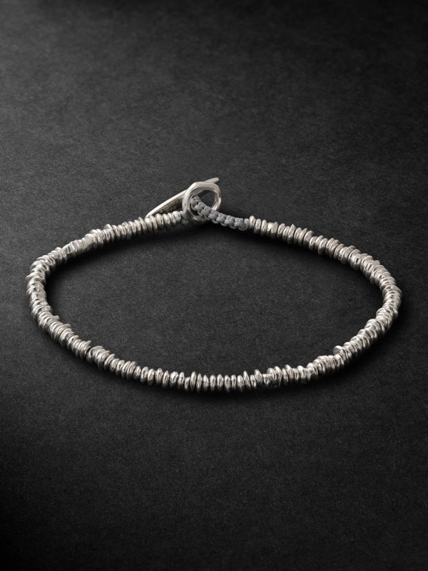 Pilla Sterling Silver and Cord Bracelet