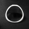 Sterling Silver Signet Ring - BK Sterling Silver Signet Ring - BK