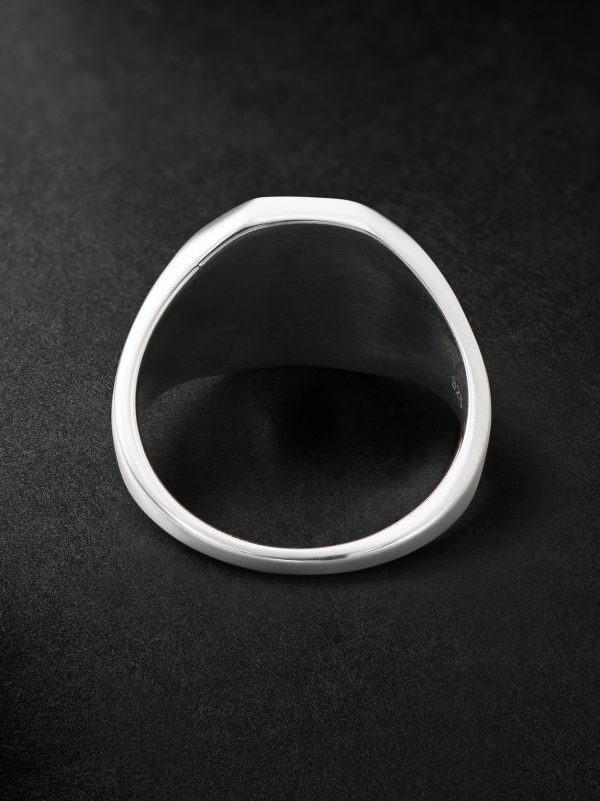 Sterling Silver Signet Ring - BK Sterling Silver Signet Ring - BK