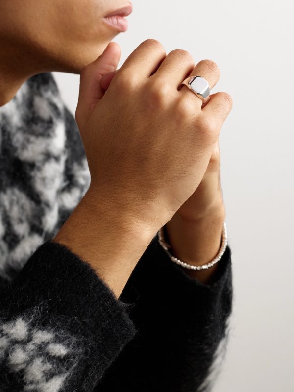 Sterling Silver Signet Ring - FR Sterling Silver Signet Ring - FR