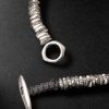 Meander Cord and Sterling Silver Beaded Bracelet - BK
