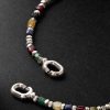 Percep Sterling Silver Agate Beaded Bracelet - BK Percep Sterling Silver Agate Beaded Bracelet - BK