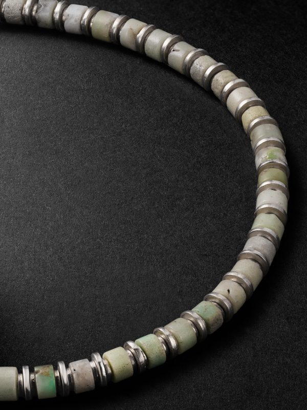 Sapet Sterling Silver Chrysoprase Beaded Bracelet - CU Sapet Sterling Silver Chrysoprase Beaded Bracelet - CU