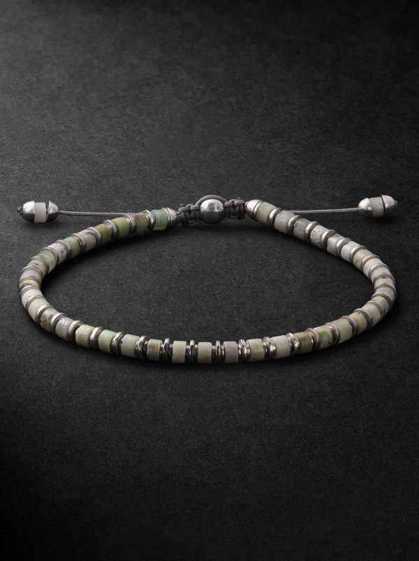 Sapet Sterling Silver Chrysoprase Beaded Bracelet Sapet Sterling Silver Chrysoprase Beaded Bracelet