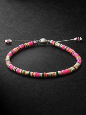Malli Sterling Silver Beaded Bracelet Malli Sterling Silver Beaded Bracelet