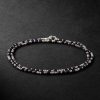 Percep Two Sterling Silver, Sapphire and Lapis Lazuli Beaded Wrap Bracelet