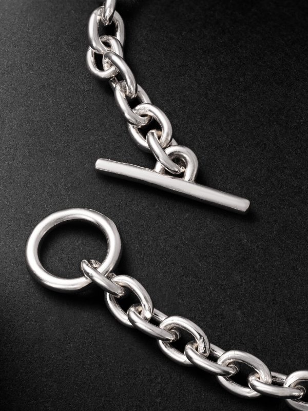 Plaun Link Sterling Silver Chain Bracelet - BK Plaun Link Sterling Silver Chain Bracelet - BK