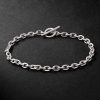 Plaun Link Sterling Silver Chain Bracelet Plaun Link Sterling Silver Chain Bracelet