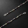 Percep Convertible Sterling Silver Multi-Stone Beaded Necklace - BK Percep Convertible Sterling Silver Multi-Stone Beaded Necklace - BK