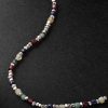 Percep Convertible Sterling Silver Multi-Stone Beaded Necklace - CU Percep Convertible Sterling Silver Multi-Stone Beaded Necklace - CU