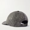 Scritto-Jacquard Twill Baseball Cap - BK Scritto-Jacquard Twill Baseball Cap - BK