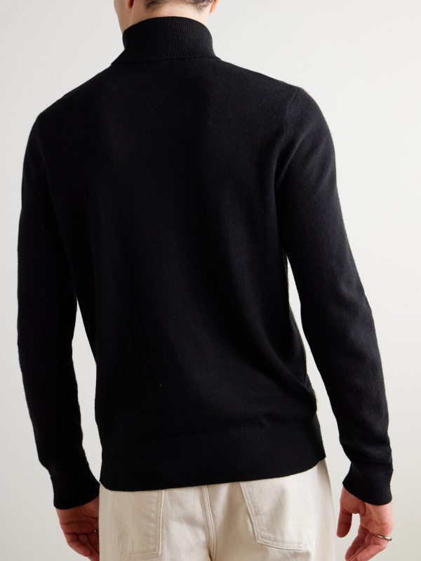 Clyde Cashmere Rollneck Sweater - BK Clyde Cashmere Rollneck Sweater - BK