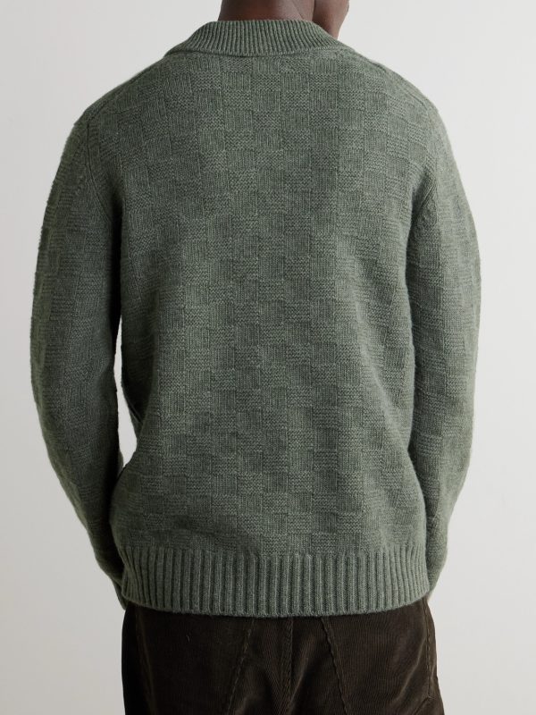 Wool Polo Sweater - BK Wool Polo Sweater - BK