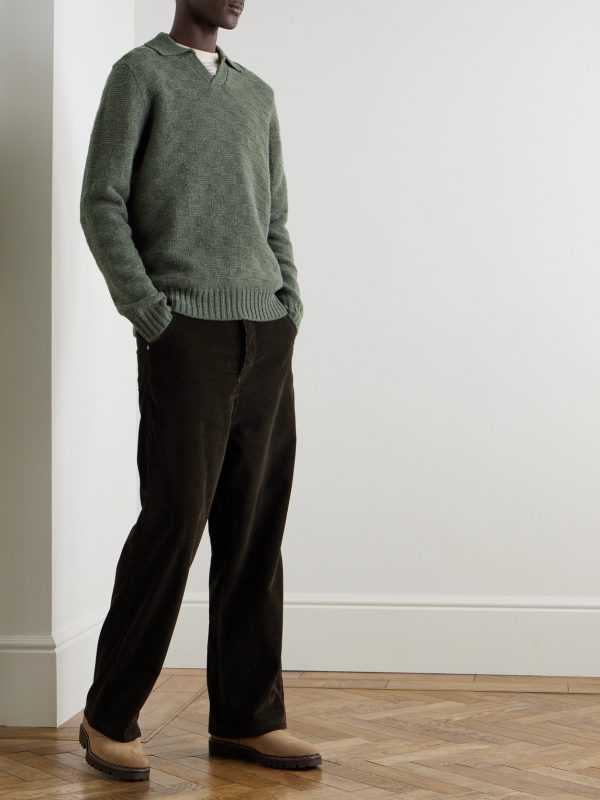 Wool Polo Sweater - OU Wool Polo Sweater - OU