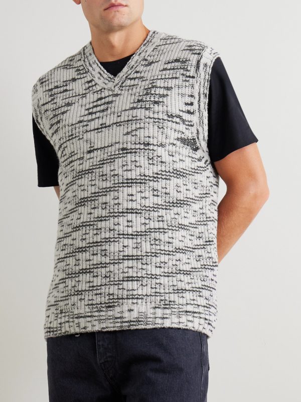 Space-Dyed Wool Sweater Vest - FR Space-Dyed Wool Sweater Vest - FR