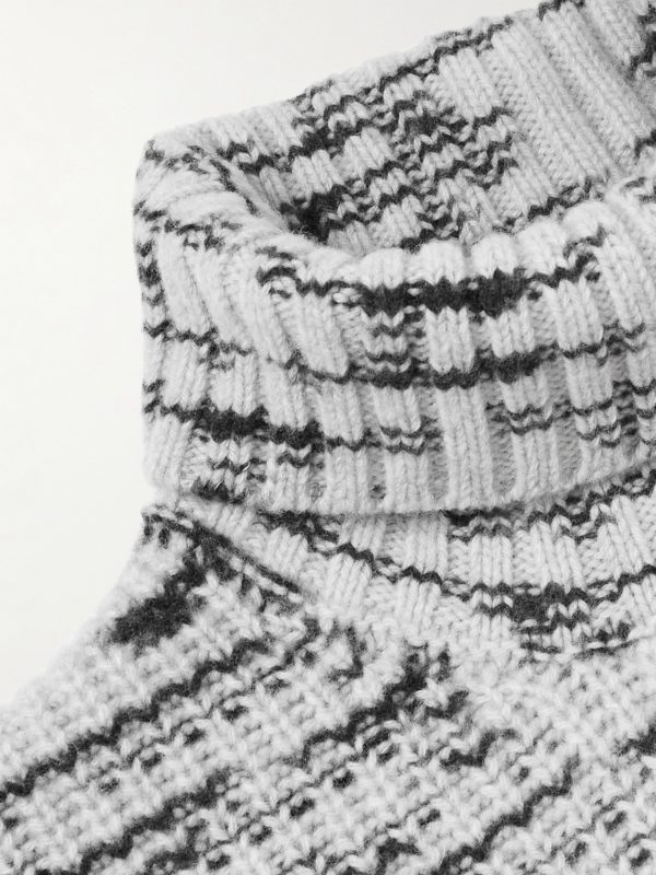 Space-Dyed Merino Wool Rollneck Sweater - CU Space-Dyed Merino Wool Rollneck Sweater - CU