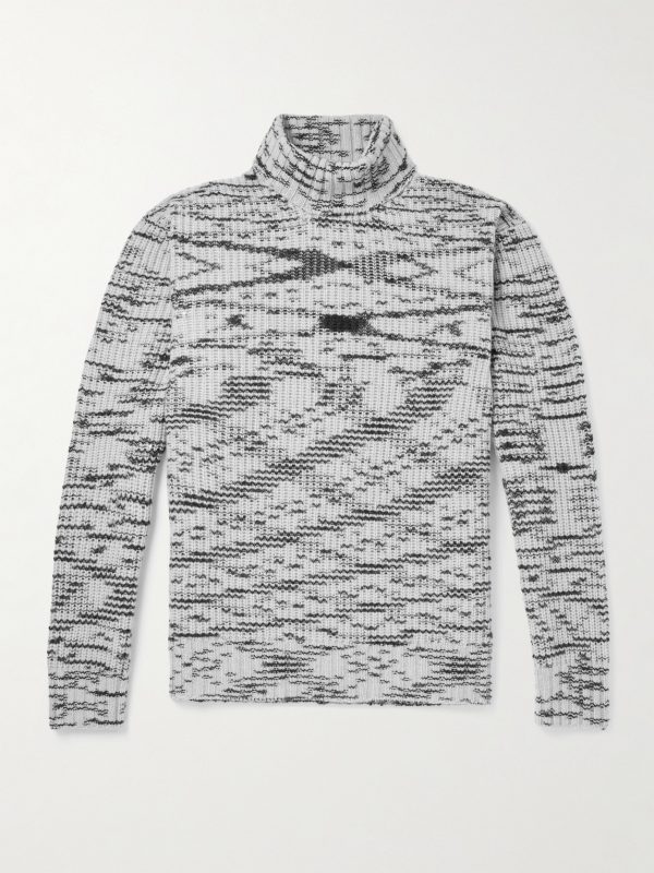 Space-Dyed Merino Wool Rollneck Sweater Space-Dyed Merino Wool Rollneck Sweater