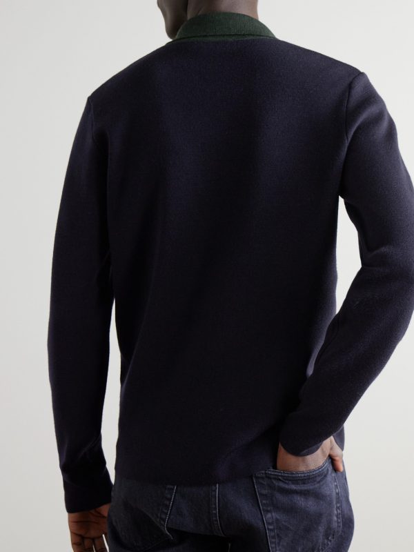 Merino Wool Polo Shirt - BK Merino Wool Polo Shirt - BK