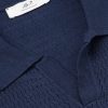 Textured Cotton and Silk-Blend Polo Shirt - CU Textured Cotton and Silk-Blend Polo Shirt - CU