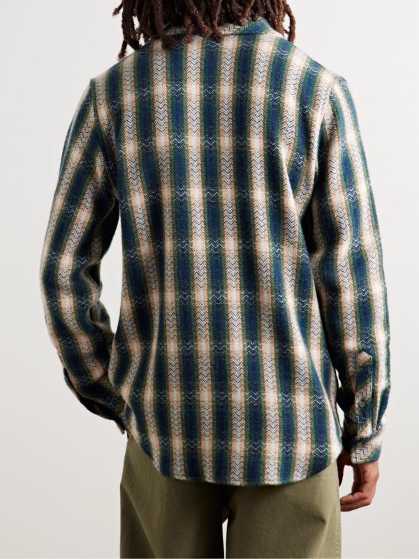 Checked Cashmere Shirt - BK Checked Cashmere Shirt - BK