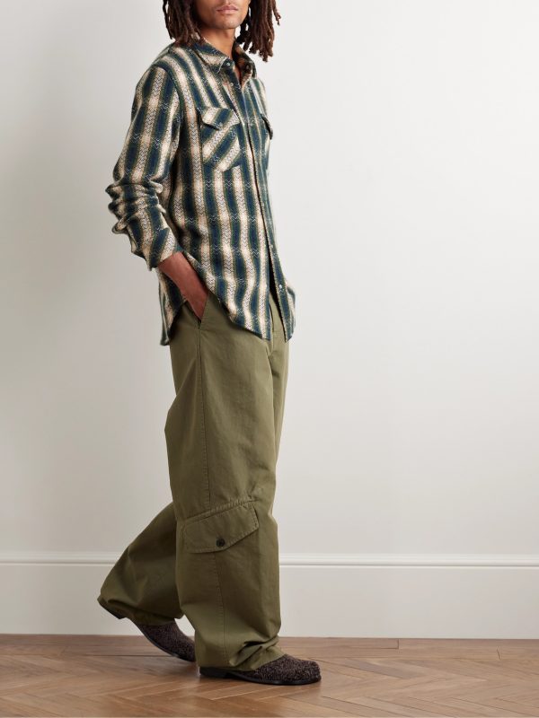 Checked Cashmere Shirt - OU Checked Cashmere Shirt - OU