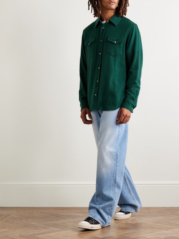 Cashmere-Gauze Shirt - OU Cashmere-Gauze Shirt - OU