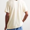 Bubble Distressed Cashmere-Gauze T-Shirt - BK Bubble Distressed Cashmere-Gauze T-Shirt - BK