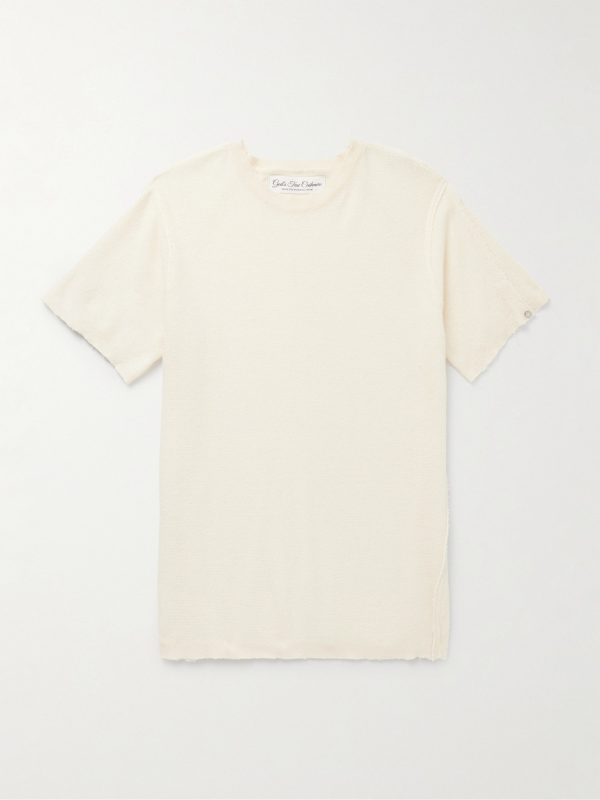 Bubble Distressed Cashmere-Gauze T-Shirt Bubble Distressed Cashmere-Gauze T-Shirt