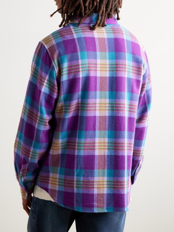 Checked Cashmere Shirt - BK Checked Cashmere Shirt - BK