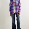 Checked Cashmere Shirt - OU Checked Cashmere Shirt - OU