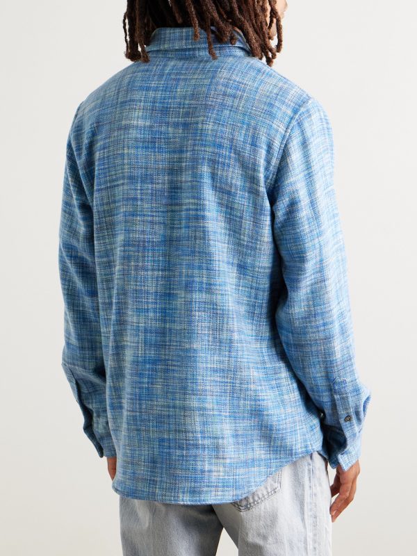 Space-Dyed Cashmere Shirt - BK Space-Dyed Cashmere Shirt - BK
