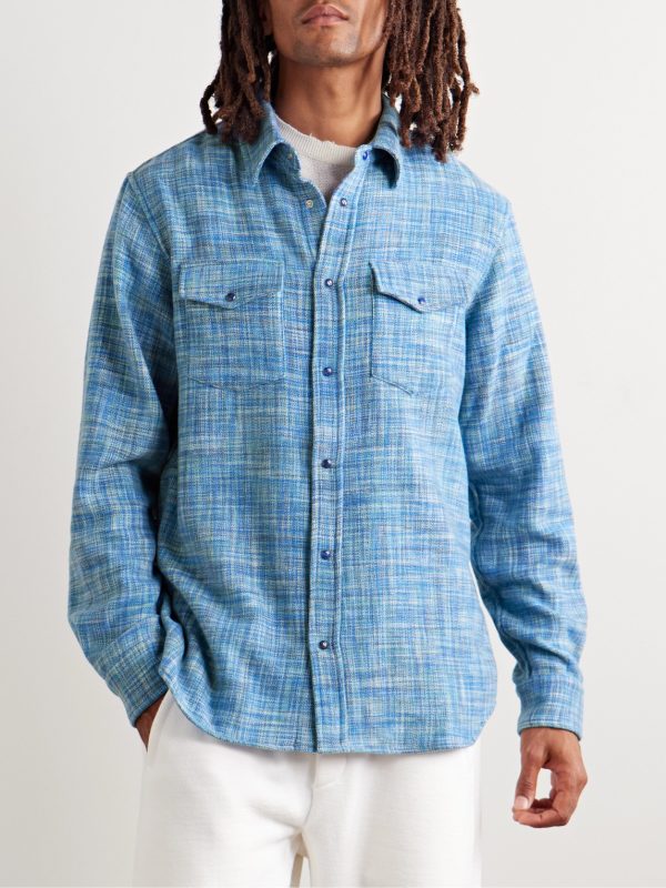 Space-Dyed Cashmere Shirt - FR Space-Dyed Cashmere Shirt - FR