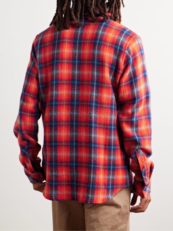 Checked Cashmere Shirt - BK Checked Cashmere Shirt - BK