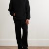 Straight-Leg Cashmere Drawstring Trousers - OU Straight-Leg Cashmere Drawstring Trousers - OU
