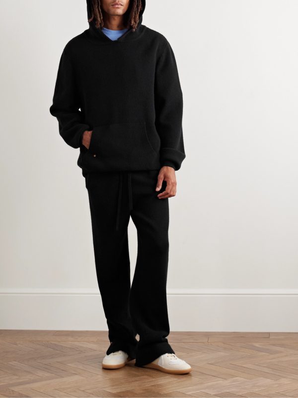 Straight-Leg Cashmere Drawstring Trousers - OU Straight-Leg Cashmere Drawstring Trousers - OU