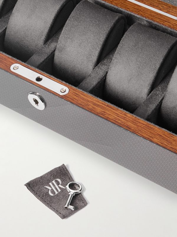 Carbon Fiber and Wood 5-Piece Watch Box - CU Carbon Fiber and Wood 5-Piece Watch Box - CU