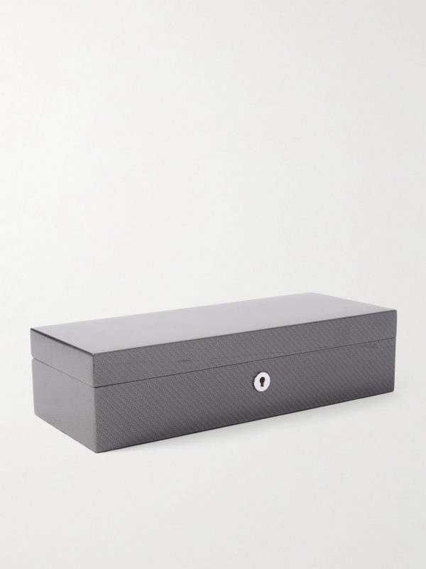 Carbon Fiber and Wood 5-Piece Watch Box - E1 Carbon Fiber and Wood 5-Piece Watch Box - E1