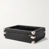 10-Piece Croc-Effect Leather Watch Box - BK 10-Piece Croc-Effect Leather Watch Box - BK