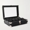 10-Piece Croc-Effect Leather Watch Box 10-Piece Croc-Effect Leather Watch Box